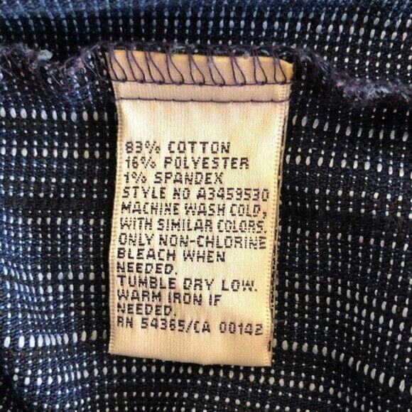 Allison Daley Womens Zip Front Sleeveless Vest Straight Hem Size 16W Stripe - Picture 6 of 6